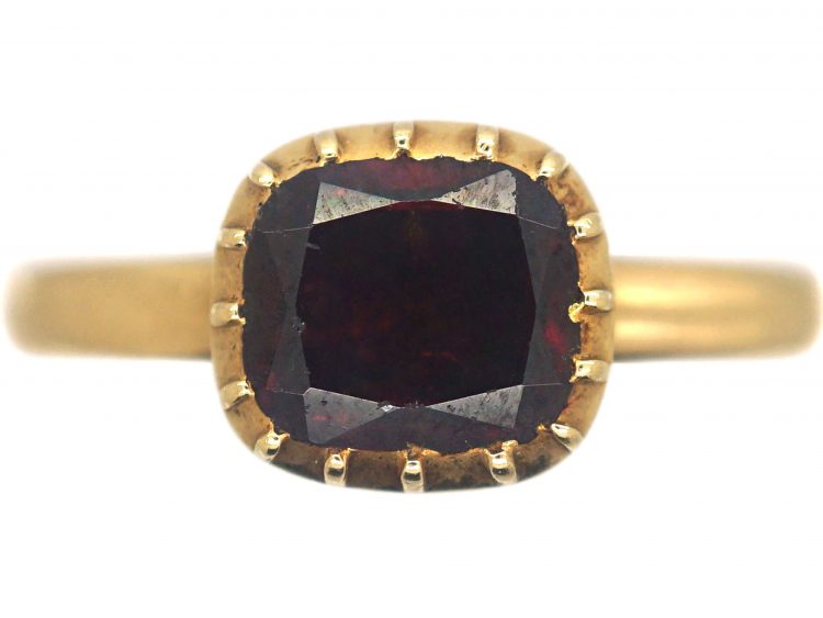 Victorian 18ct Gold & Garnet Ring