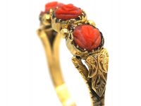 Georgian 15ct Gold & Carved Coral Ring