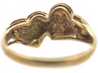 9ct Gold Double Heart Ring that Opens