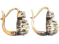 French Dormeuse Diamond Earrings