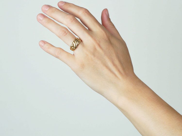 Edwardian 18ct Gold Keeper Ring