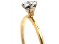 18ct Gold & Diamond Baguette Ring
