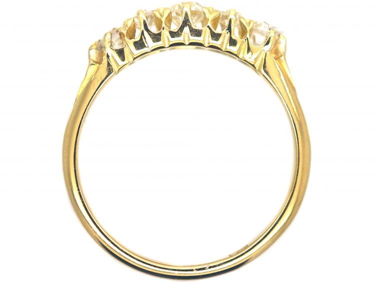 Victorian 18ct Gold Five Stone Diamond Ring