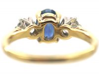 18ct Gold Sapphire & Diamond Three Stone Ring