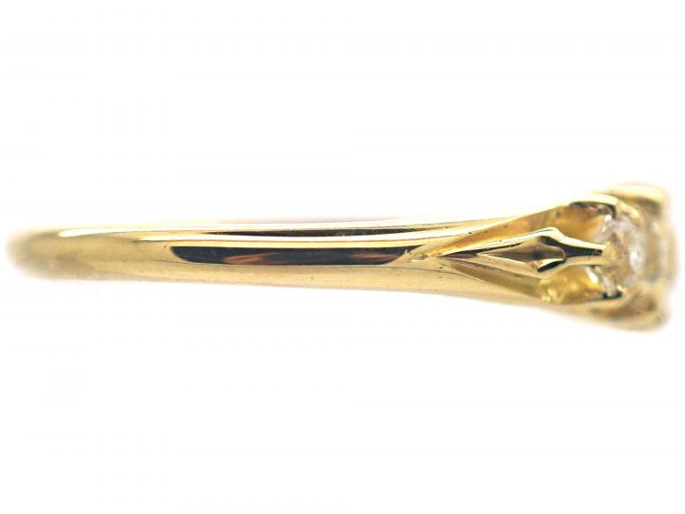 Victorian 18ct Gold Five Stone Diamond Ring