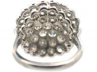 18ct White Gold Large Diamond Cluster Ring