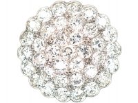18ct White Gold Large Diamond Cluster Ring