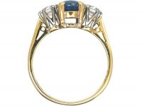 18ct Gold Sapphire & Diamond Three Stone Ring
