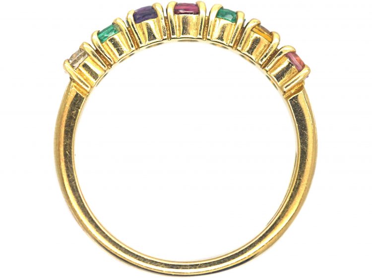 Edwardian 18ct Gold Ring set with Gemstones that Spell Dearest