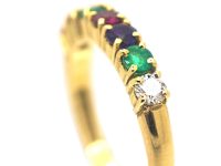 Edwardian 18ct Gold Ring set with Gemstones that Spell Dearest