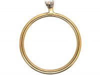 18ct Gold Ring set with a Baguette Diamond
