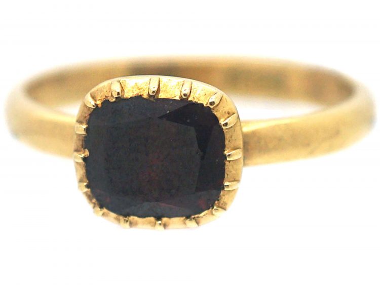 Victorian 18ct Gold & Garnet Ring