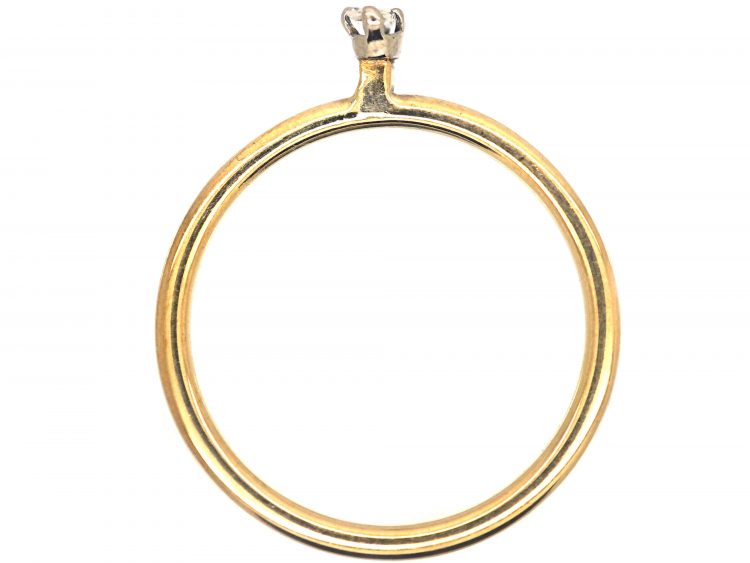 18ct Gold & Diamond Baguette Ring