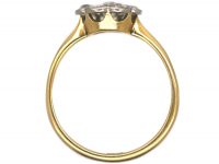 Edwardian 18ct Gold & Platinum Diamond Cluster Ring