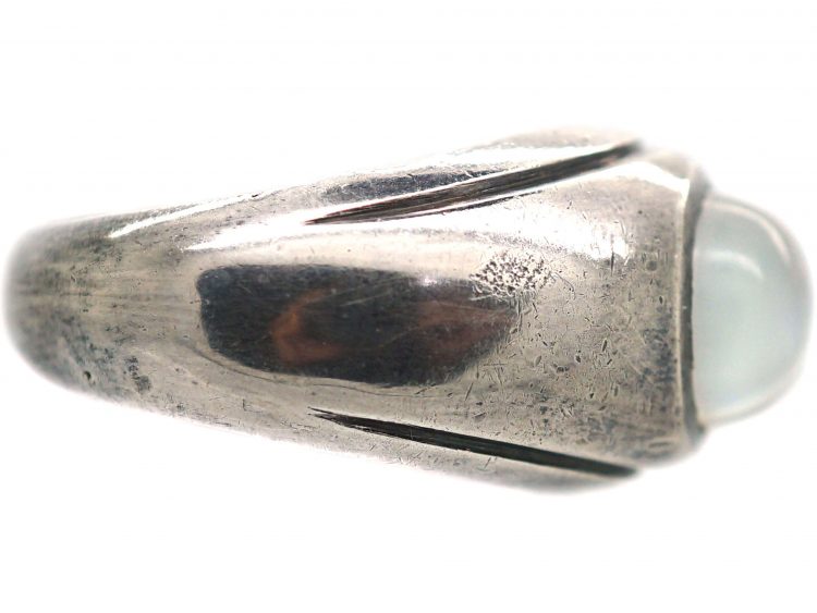 Silver Moonstone Ring