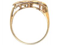 9ct Gold Double Heart Ring that Opens