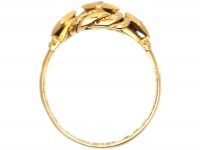 Edwardian 18ct Gold Knot Ring set with Three Diamonds