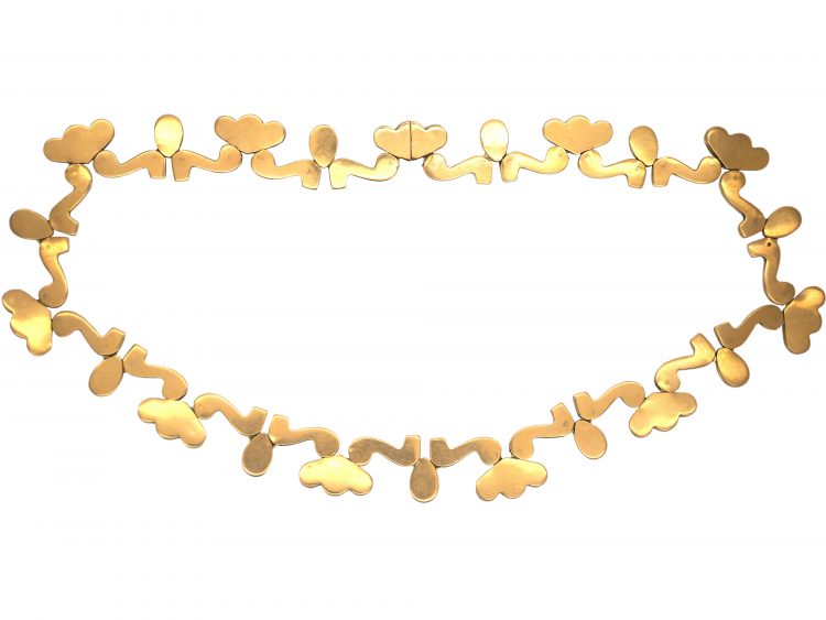 European 18ct Gold Statement Collar Necklace
