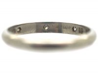 Platinum & Diamond Wedding Ring by Cartier