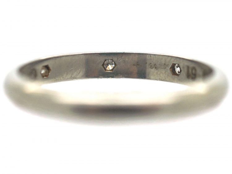 Platinum & Diamond Wedding Ring by Cartier