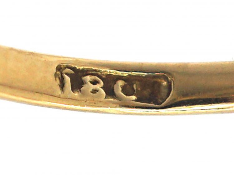 Edwardian 18ct Gold & Platinum, Diamond Daisy Cluster Ring