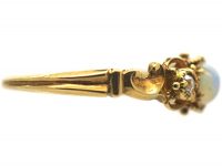 Regency 15ct Gold, Opal & Diamond Ring