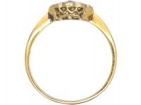 Edwardian 18ct Gold & Platinum, Diamond Cluster Ring