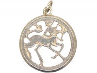 Silver Sagittarius Charm