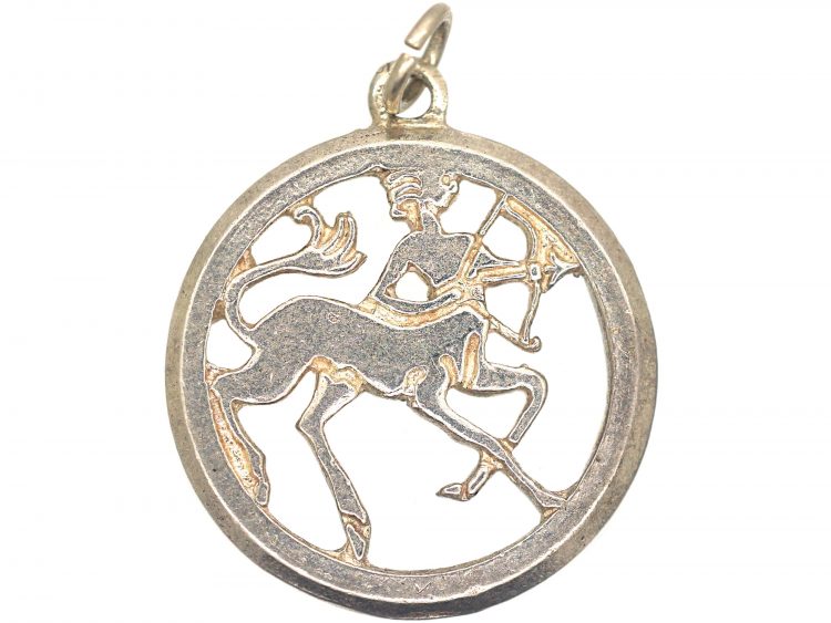 Silver Sagittarius Charm