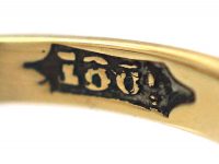 Victorian 18ct Gold & Diamond Triple Cluster Ring
