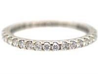 18ct White Gold & Diamond Narrow Eternity Ring