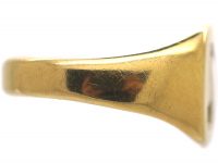 Edwardian 18ct Gold Ring with a Heraldic Crest of a Pelican and a Crown