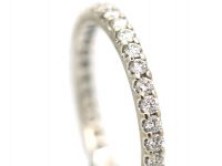 18ct White Gold & Diamond Narrow Eternity Ring