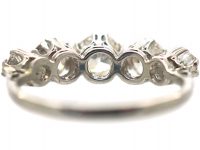 Art Deco Platinum, Five Stone Diamond Ring