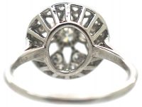 French Platinum Diamond Cluster Ring by Cartier, Paris