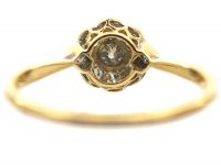 Edwardian 18ct Gold & Platinum, Diamond Cluster Ring