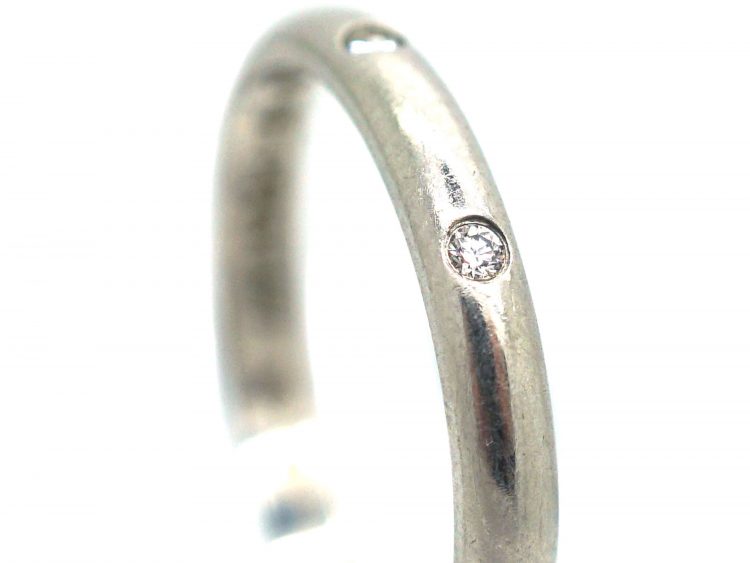 Platinum & Diamond Wedding Ring by Cartier