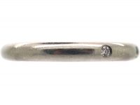Platinum & Diamond Wedding Ring by Cartier