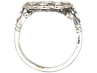 Art Deco 18ct White Gold, Diamond Cluster Ring