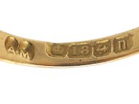 Edwardian 18ct Gold, Three Stone Sapphire & Diamond Ring