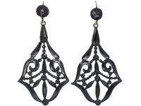 Victorian Vauxhall Glass Drop Earrings