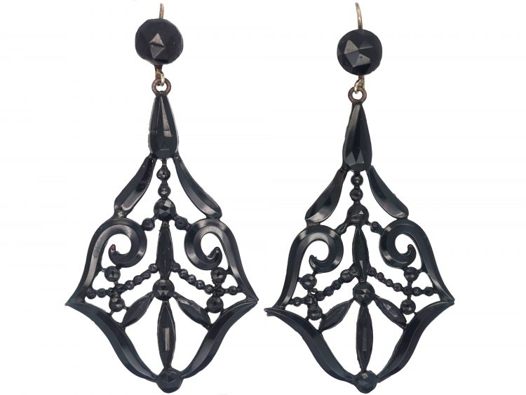 Victorian Vauxhall Glass Drop Earrings