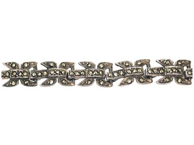 Art Deco Silver & Marcasite Bracelet