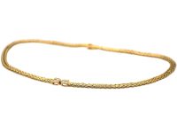 French 18ct Gold & Diamond Necklace by Hermès, Paris