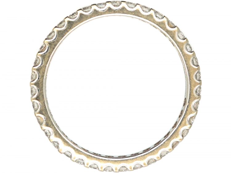 18ct White Gold & Diamond Narrow Eternity Ring