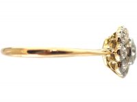 Edwardian 18ct Gold & Platinum, Diamond Daisy Cluster Ring