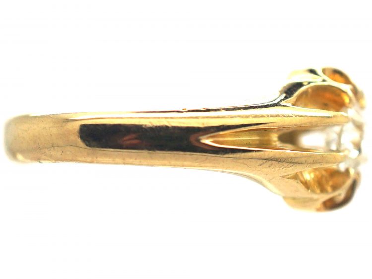 Edwardian 18ct Gold & Diamond Solitaire Ring
