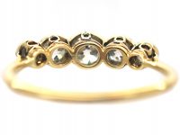 Edwardian 18ct Gold & Platinum, Five Stone Diamond Ring