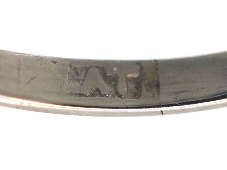Art Deco Platinum, Five Stone Diamond Ring