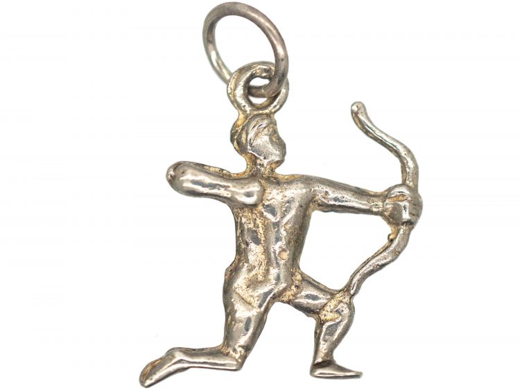 Silver Sagittarius Charm